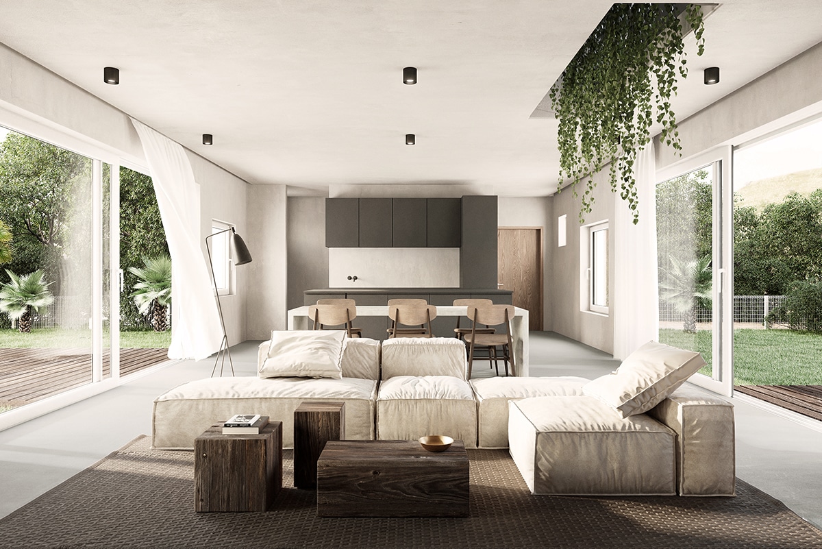 3D Visualisation of a livingroom